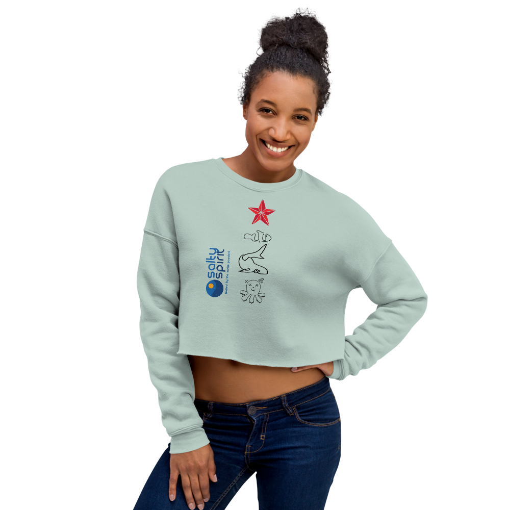 Salty Spirit Crop Sweatshirt