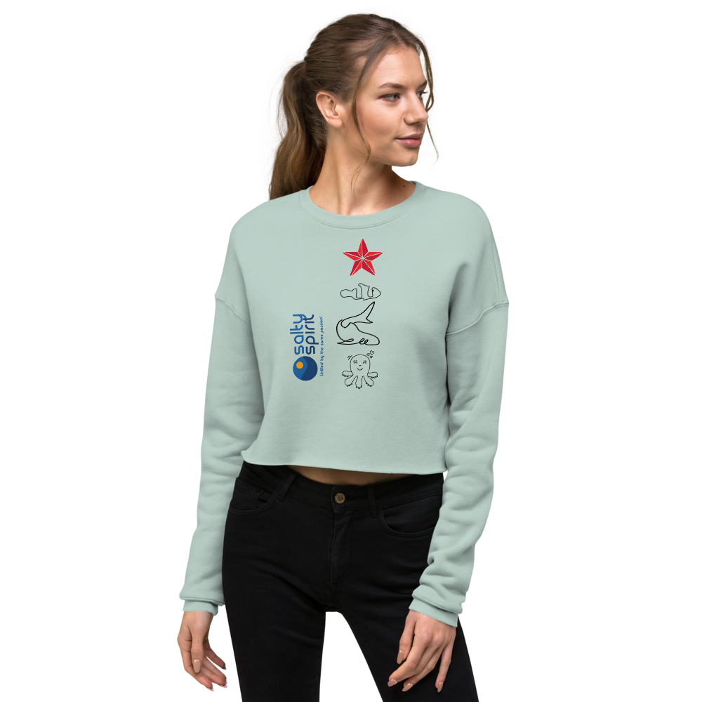 Salty Spirit Crop Sweatshirt