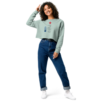 Salty Spirit Crop Sweatshirt