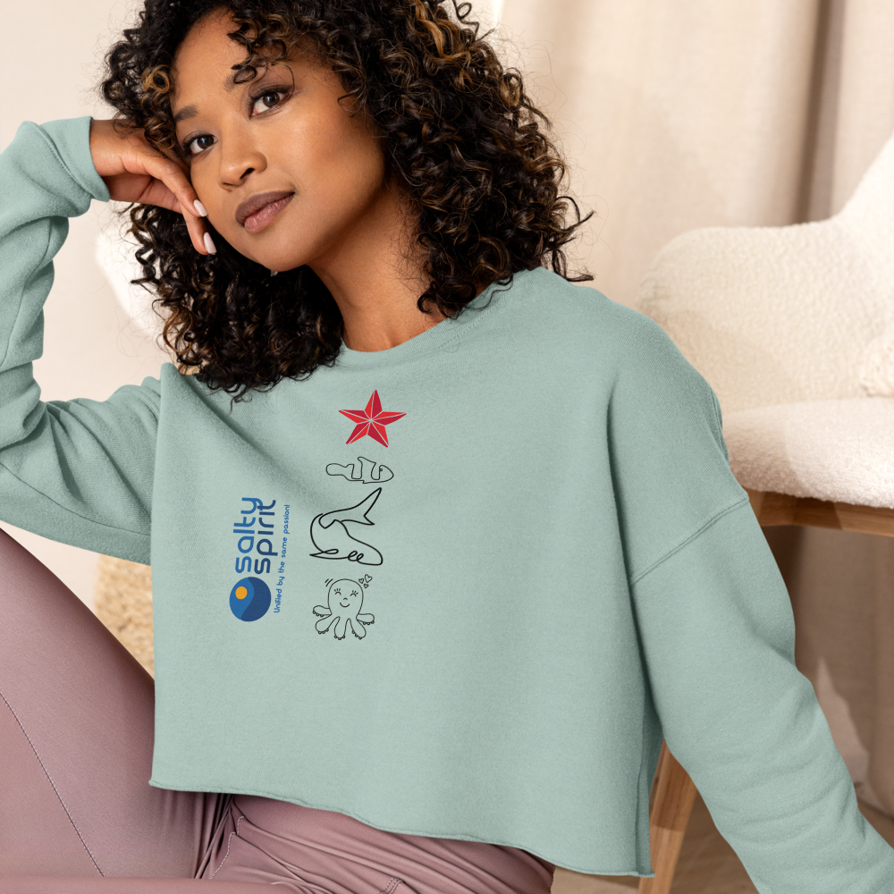 Salty Spirit Crop Sweatshirt