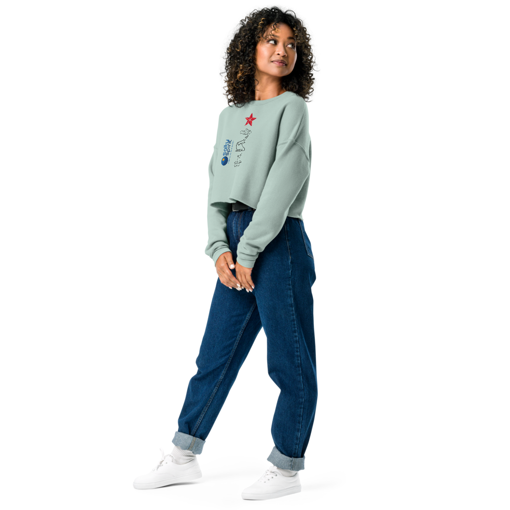 Salty Spirit Crop Sweatshirt